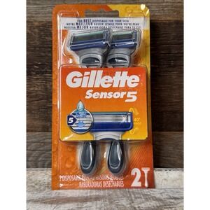 Gillette Sensor5‎ Men's Disposable Razors – 2 Count